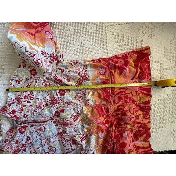 Chicos Womens Jacket Sz 3 XL Full Zip Ombre Boho Floral Lightwt BizCasual Pocket - Picture 12 of 14